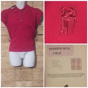 Brand new women’s XL Burberry London polo shirt